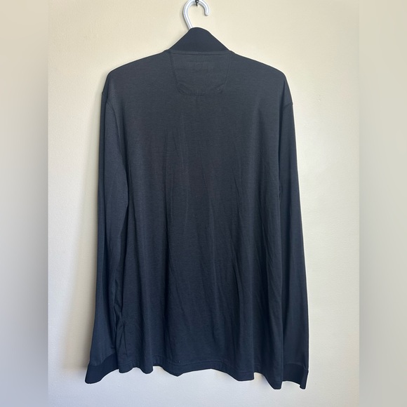 Hugo Boss Size XL Black Long Sleeve Tee Sleek Fitted Design - Picture 7 of 7